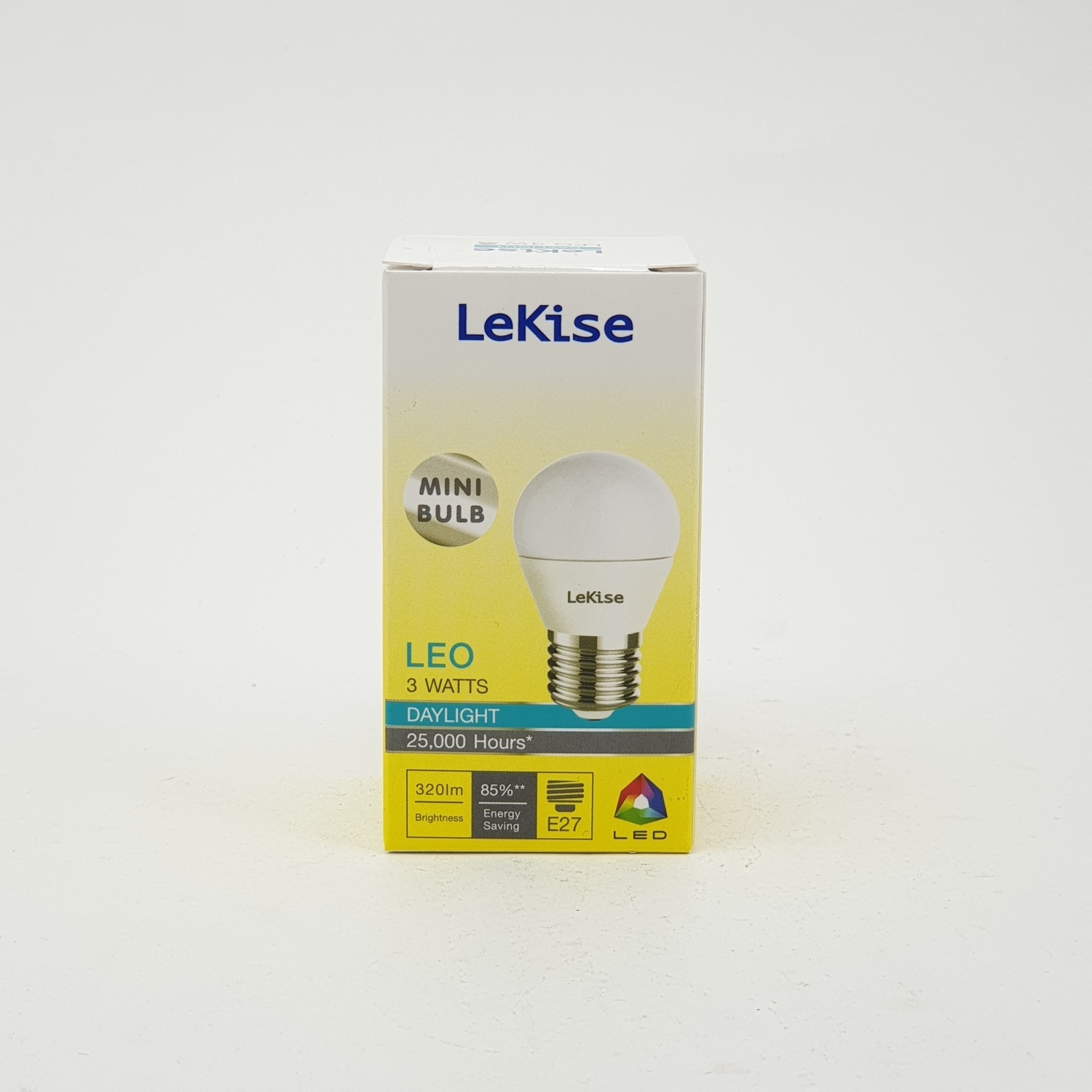 LEKISE หลอดไฟ LED 3W.DL (หลอดปิงปองแบบขุ่น) สีขาว