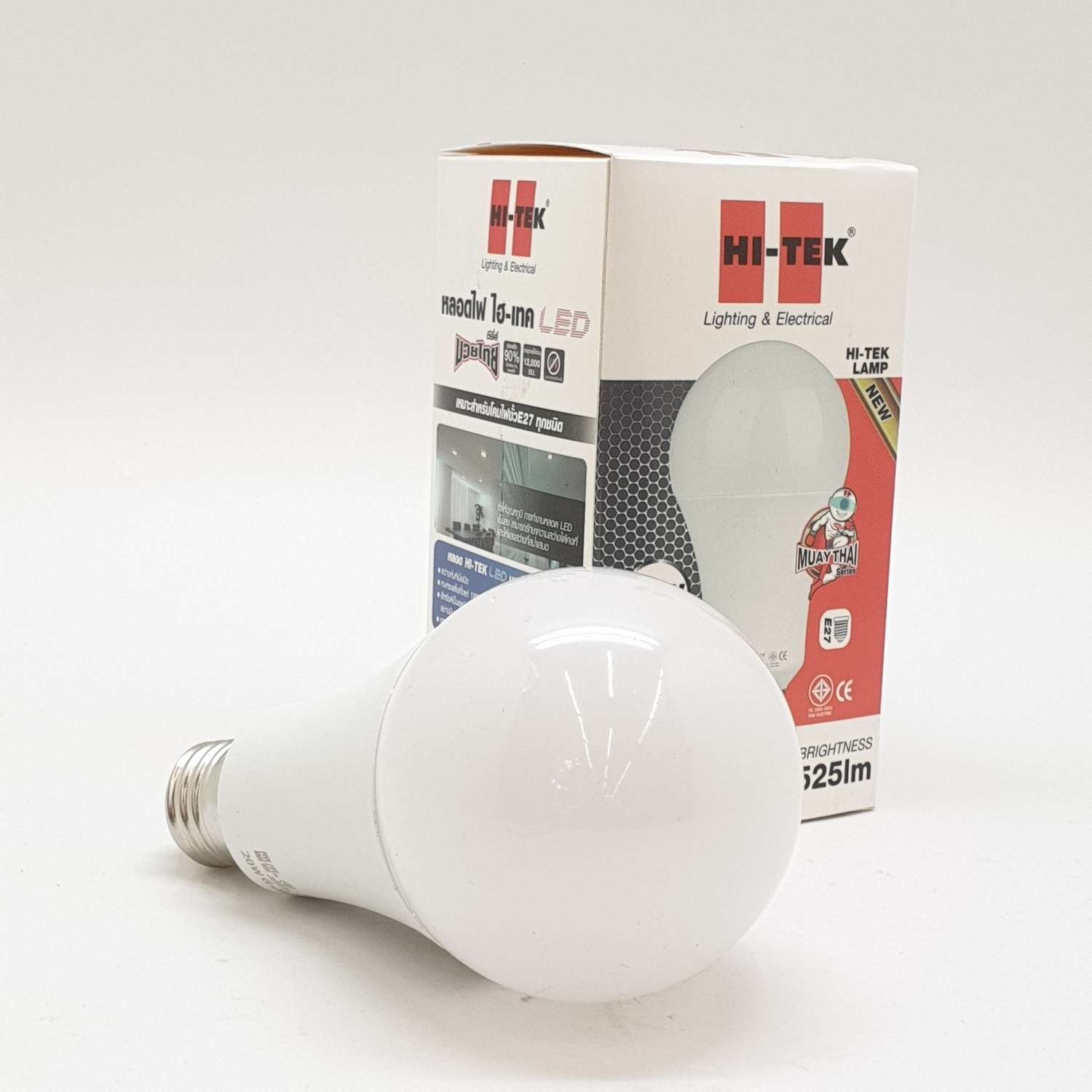 HI-TEK หลอด LED มวยไทย SERIES ขั้วเกลียว E27 20W แสงนวล HLLM27020W