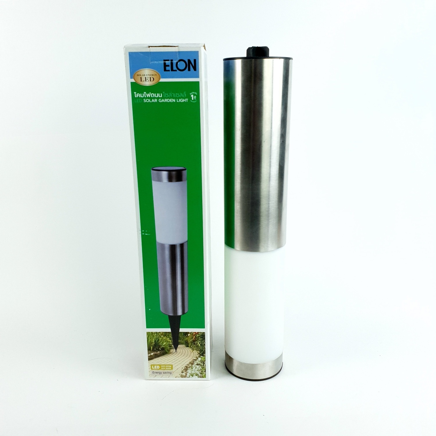 ELON โคมไฟทางเดินพลังงานแสงอาทิตย์ XLTD-263 สีโครเมี่ยม