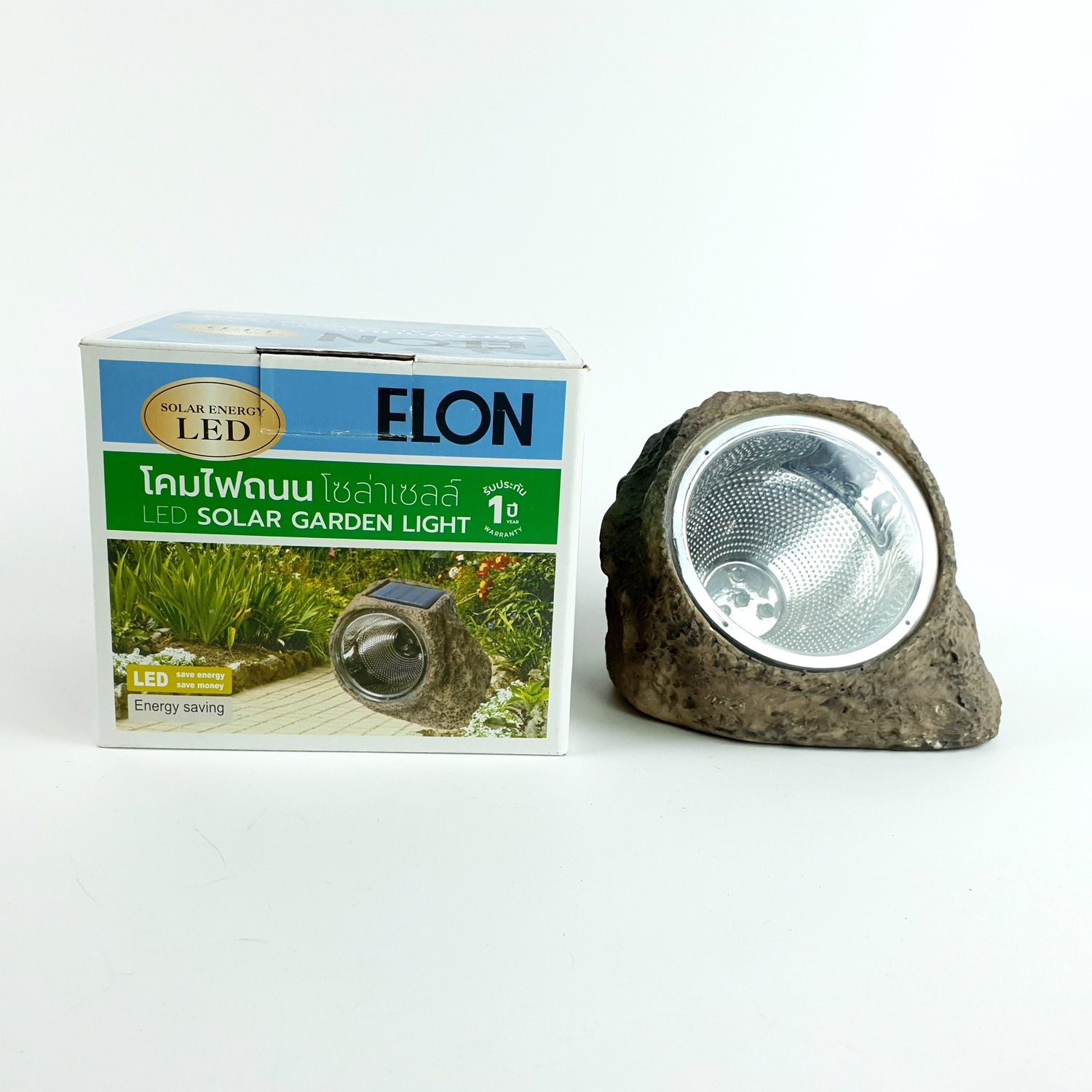 ELON โคมไฟถนนพลังงานแสงอาทิตย์เรซิ่นหินแสง XLTD-505