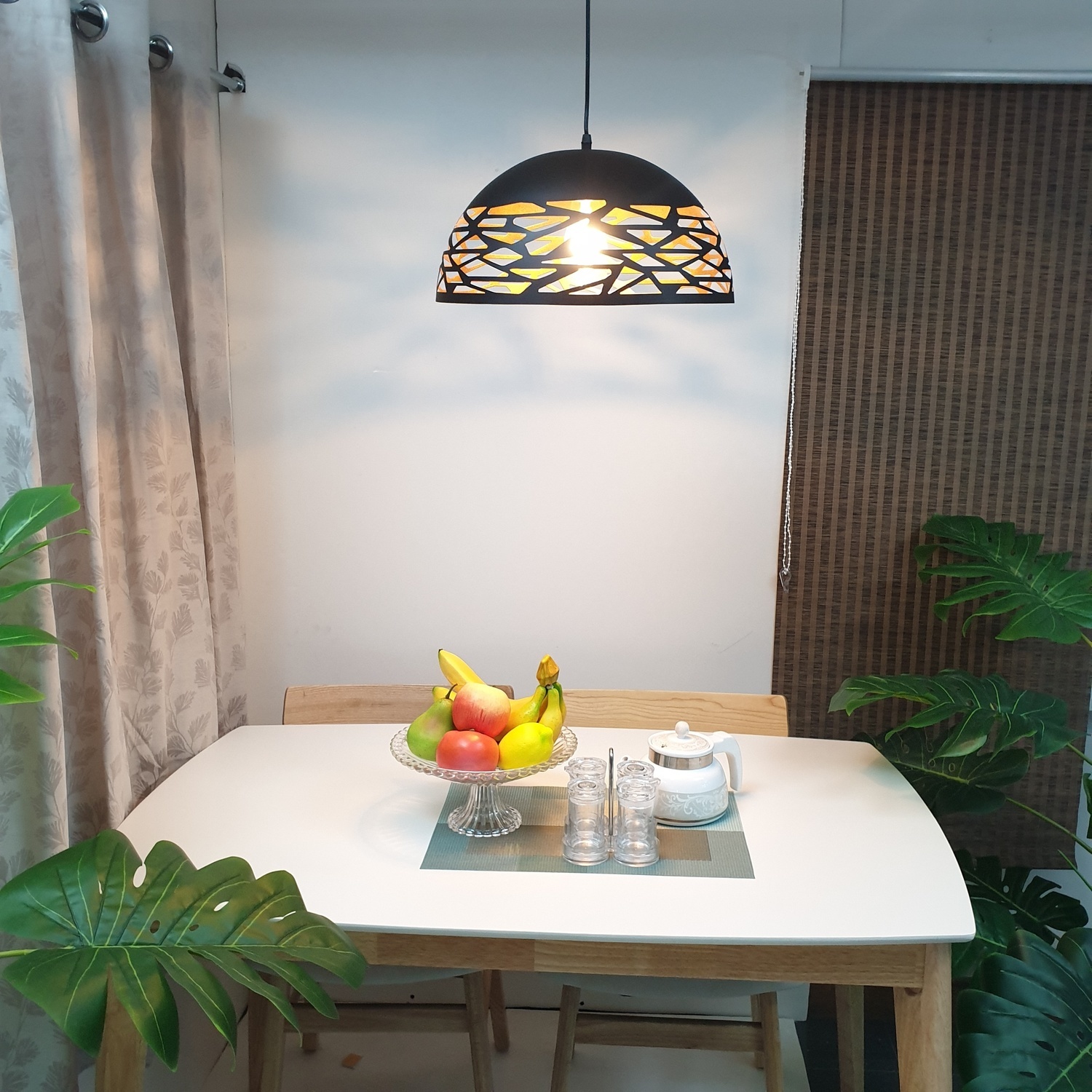 โคมไฟแขวน Loft รุ่น YD-DT1602M ดำ ELON