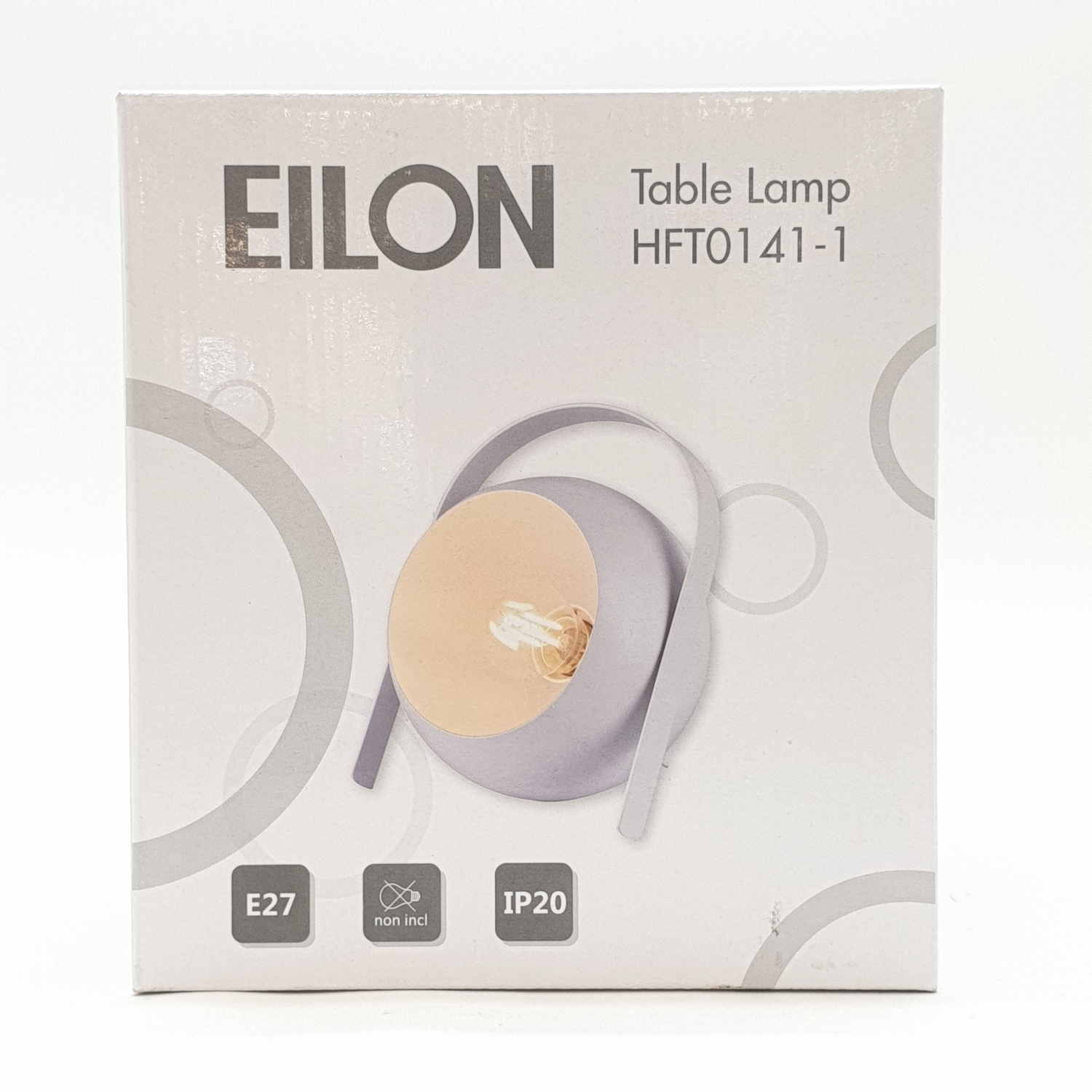 EILON โคมไฟตั้งโต๊ะวินเทจ 40 W รุ่น HFT0141-1 ขั้ว E27 สีขาว