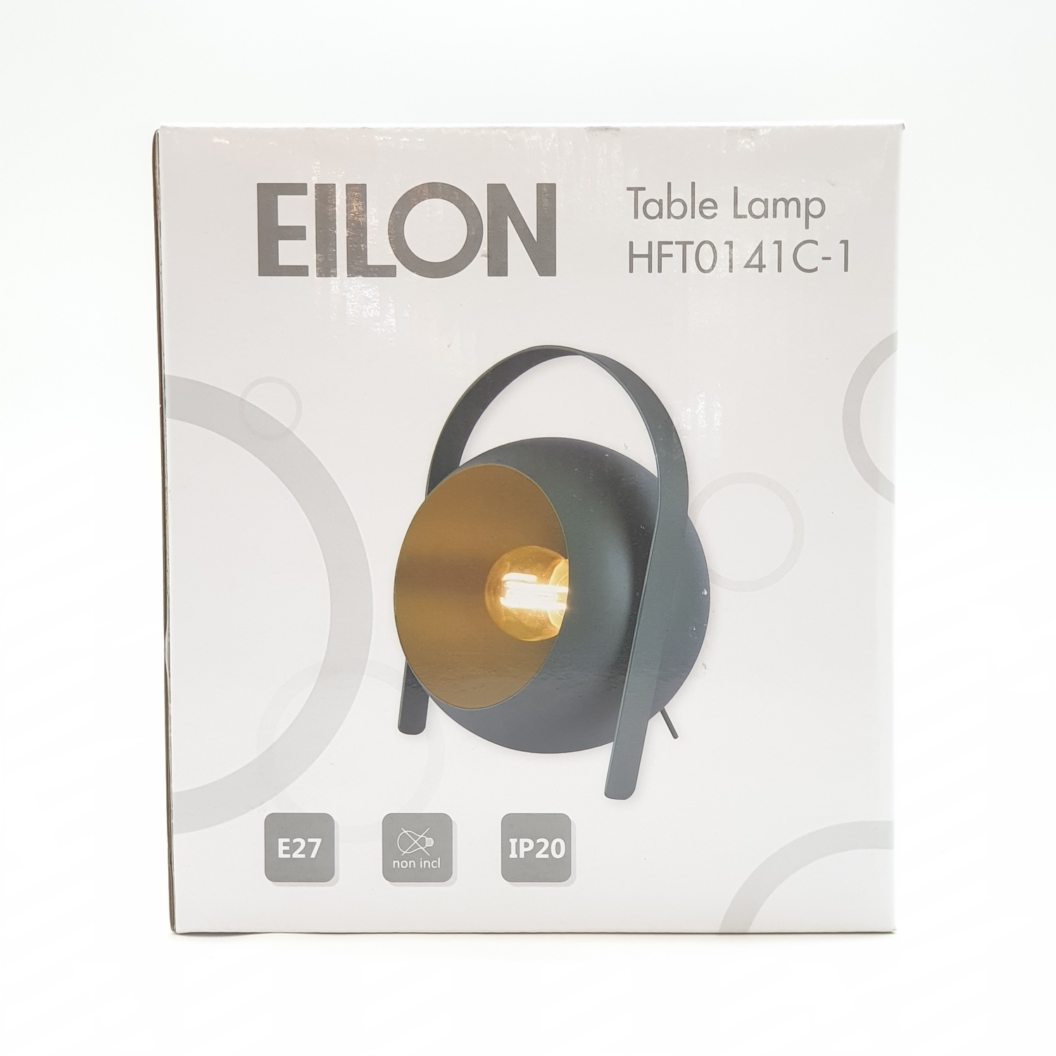 EILON โคมไฟตั้งโต๊ะวินเทจ 40 W ขั้ว E27 HFT0141C-1 **แถมฟรี 8859548104464 หลอด LED ฟิลาเมนต์ Edison E27 รุ่น GY-003 4 วัตต์ EILON** สีเขียว