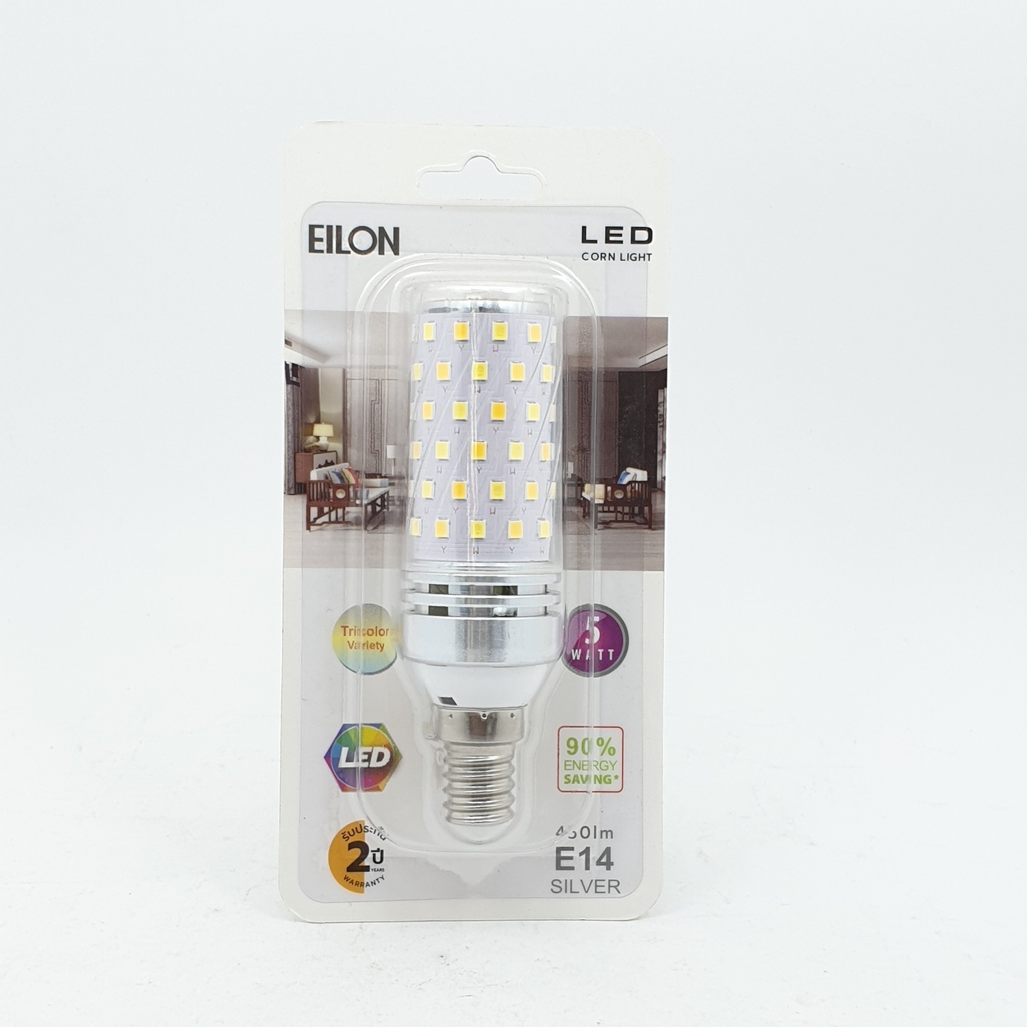 EILON EILON หลอดไฟ LED 5W-Silver E14 ขาว