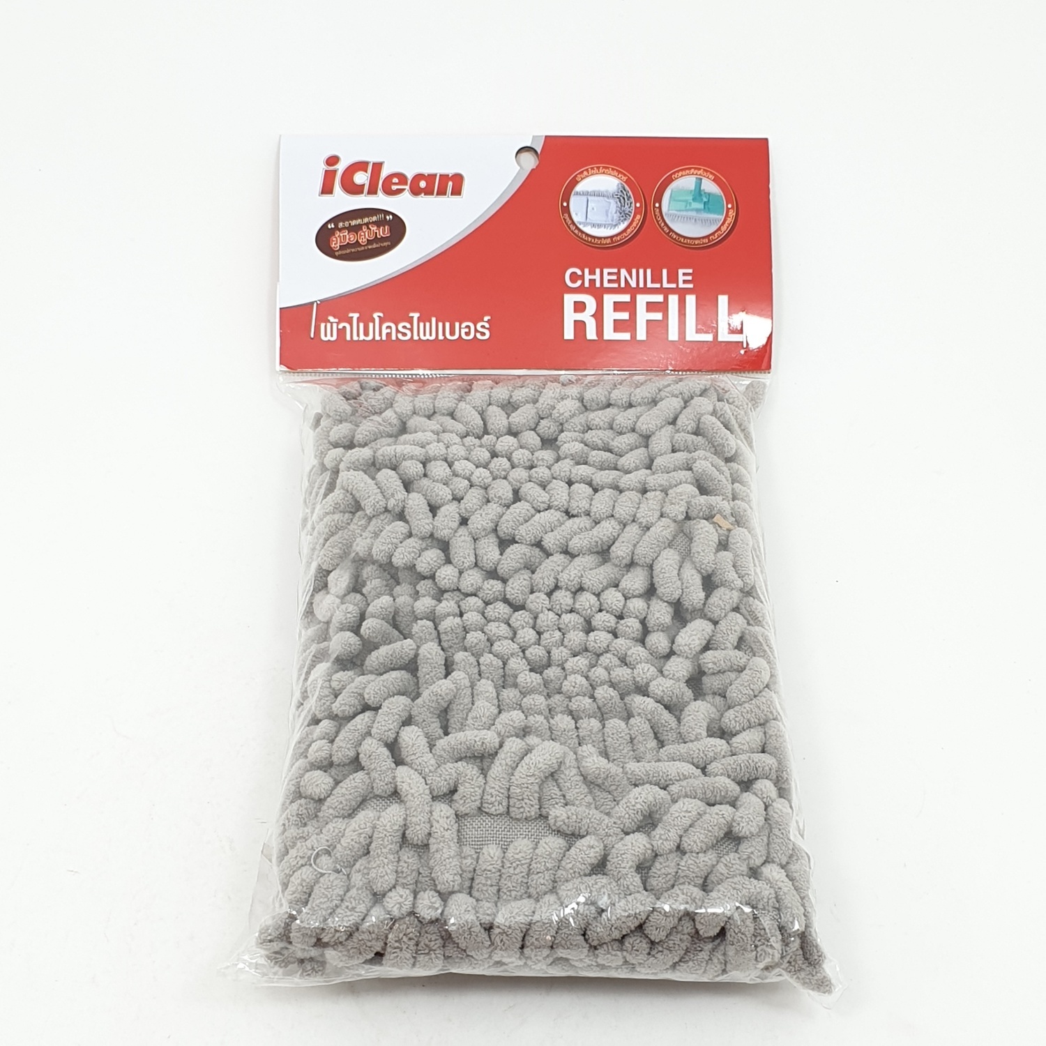 ICLEAN อะไหล่-ผ้าไมโครไฟเบอร์ HY0191A สีเทา