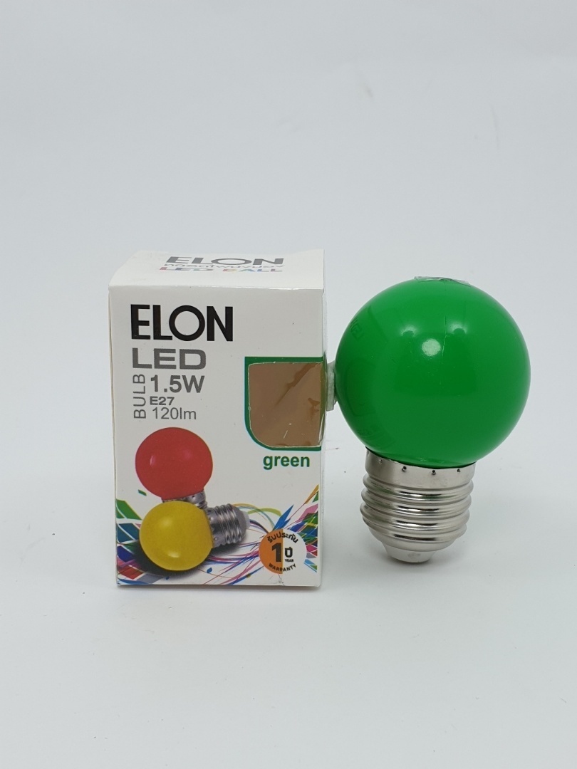 EILON หลอดไฟปิงปอง 1.5W รุ่น BL-G45-Y001 สีเขียว
