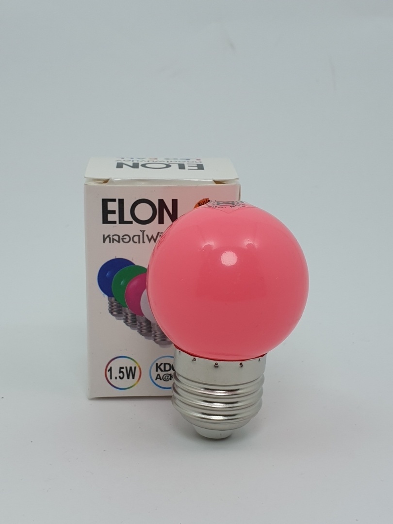 EILON หลอดไฟปิงปอง 1.5W รุ่น BL-G45-Y001 สีชมพู