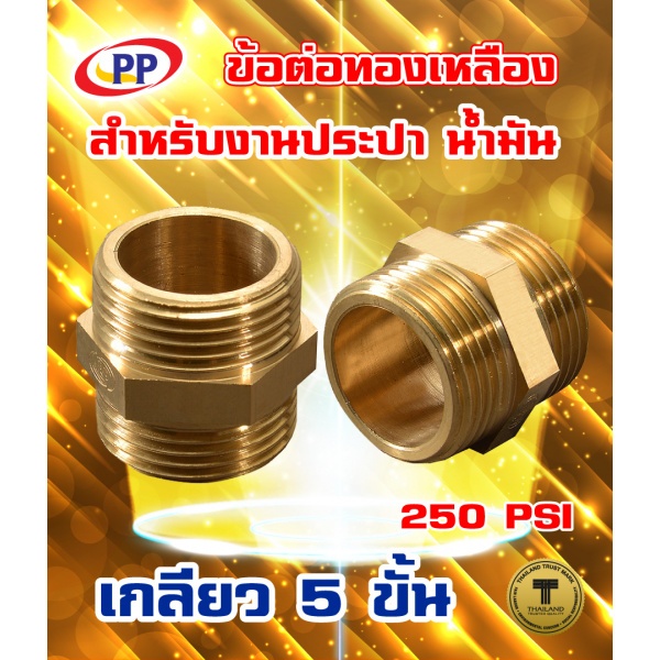 PP นิปเปิ้ลทองเหลือง ผผ. 1/2 รุ่น 300479