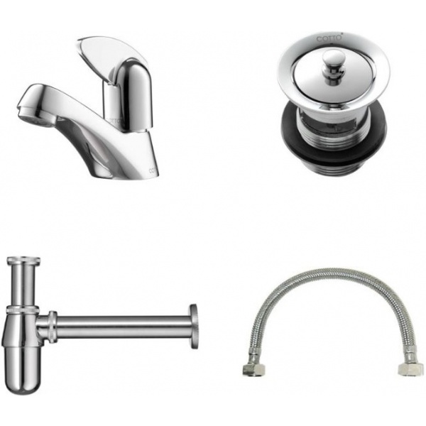 Cotto ชุดประหยัดก็อกสะดือ ท่อ สายน้ำดีC36 CT162C36SET GB(HM) รุ่น CT162C36SET#GB(HM) ขนาด