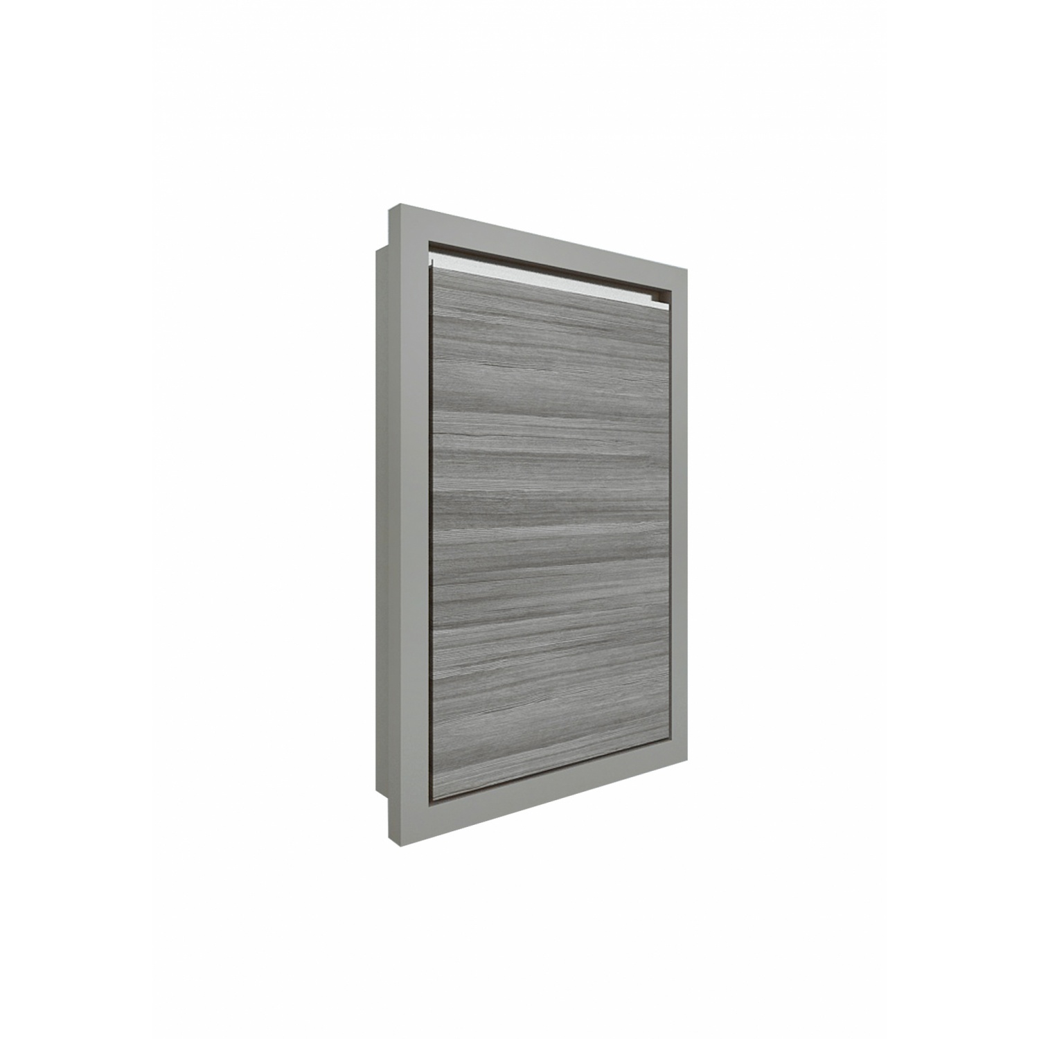 MJ บานซิงค์เดี่ยวทึบตรง 0.70x80x60 ซม. SAV-S604-GW สีเทาลายไม้