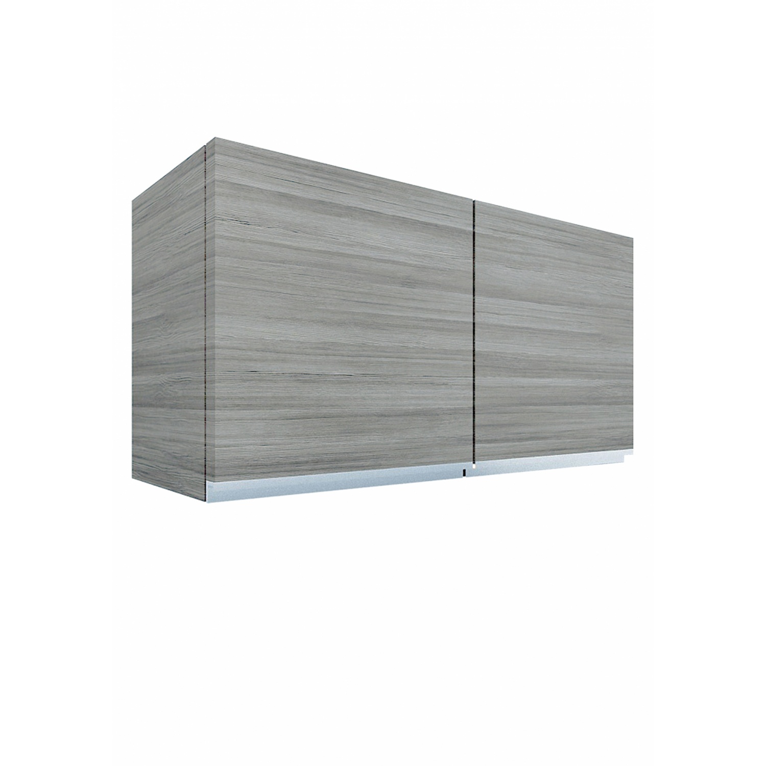 MJ ตู้แขวนคู่บานทึบตรง 34x84x46 ซม. SAV-W408-GWสีเทาลายไม้
