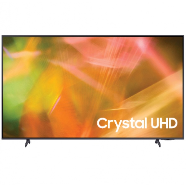 SAMSUNG โทรทัศน์ Crystal UHD TV ขนาด 55 นิ้ว UA55AU8100KXXT สีดำ