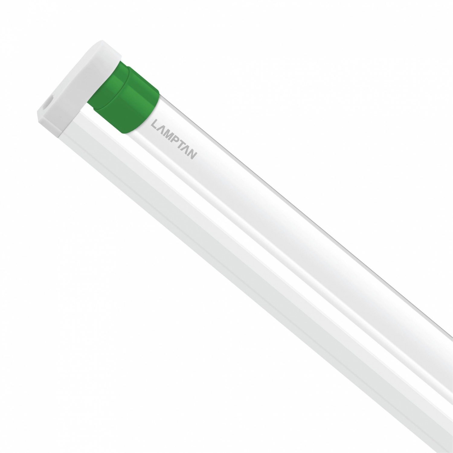 LAMPTAN ชุดราง LED T8 พร้อมหลอด 18W แสงเดย์ไลท์ รุ่นขั้วเขียว