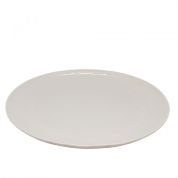 ADAMAS จานเมลามีนทรงตื้น 11นิ้ว ขนาด 27.3x27.3x2.4 ซม. MA1249 สีขาว