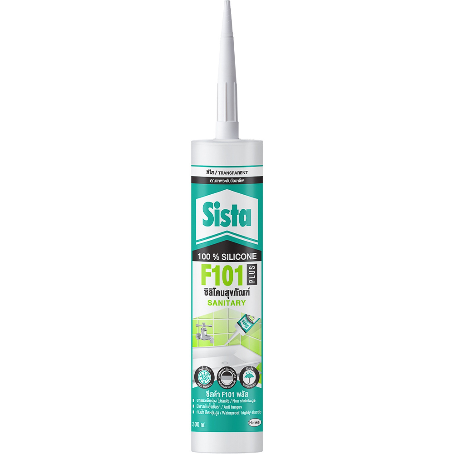 SISTA กันเชื้อรา F 101 Plus 300 ml. สีใส