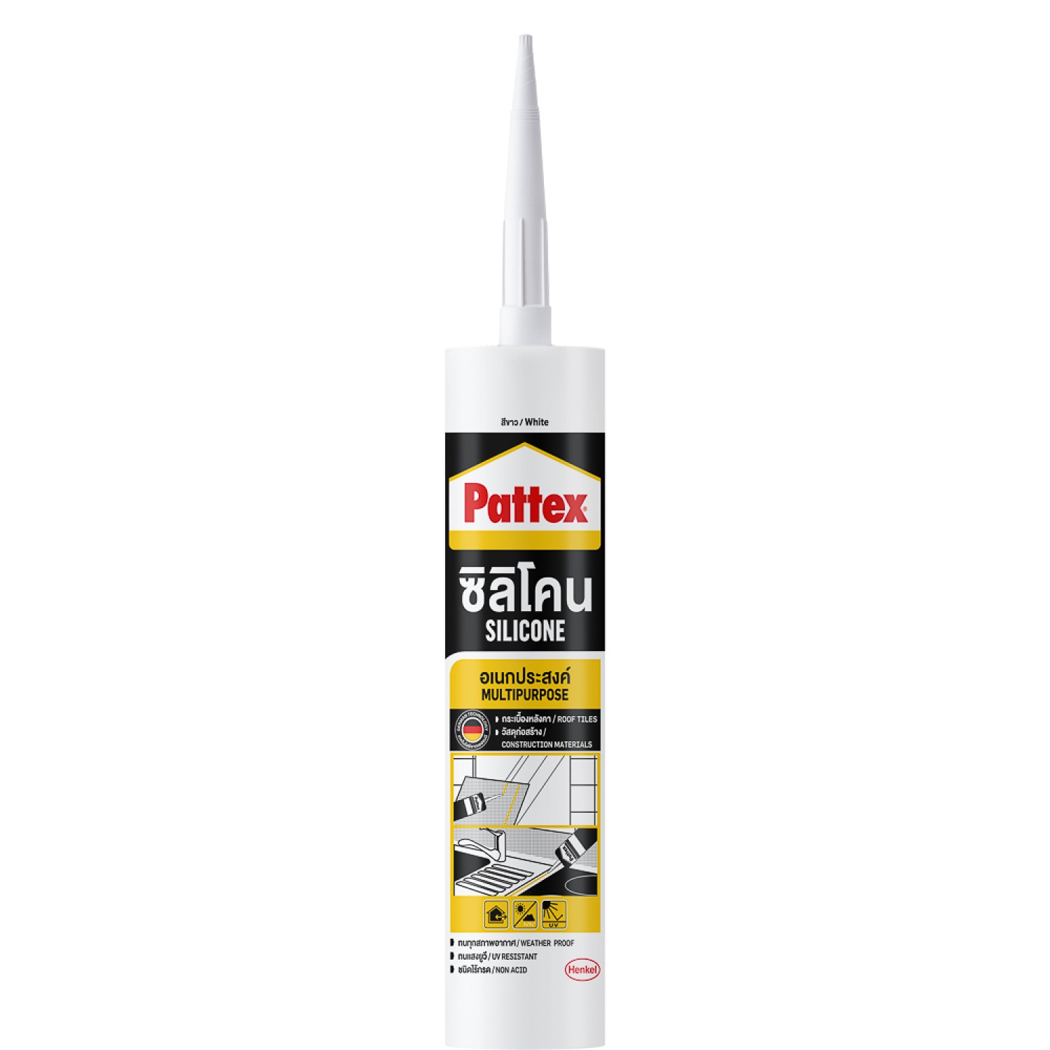 Pattex ซิลิโคนเอนกประสงค์  280 ml. สีขาว