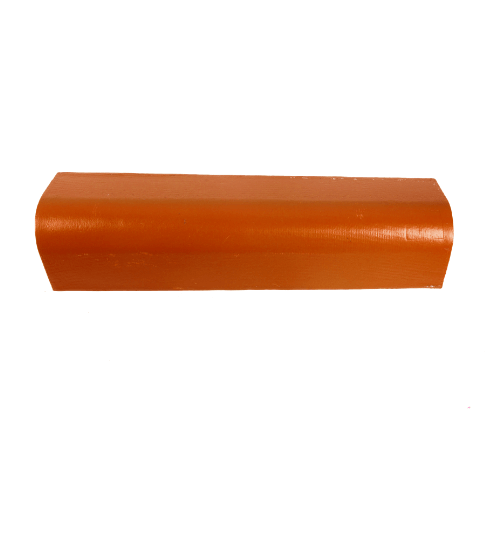 โอฬาร ครอบข้างคู่/เล็ก(ยาว) ใยหิน (ลูกโลก) สีหมากแดง ลอนเล็ก
