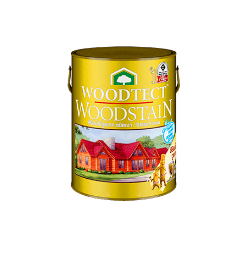 WOODTECT วูดเทค สีย้อมไม้ สูตรน้ำมัน (ชนิดเงา) (กป.) WG-106 ไม้สักล้านนา
