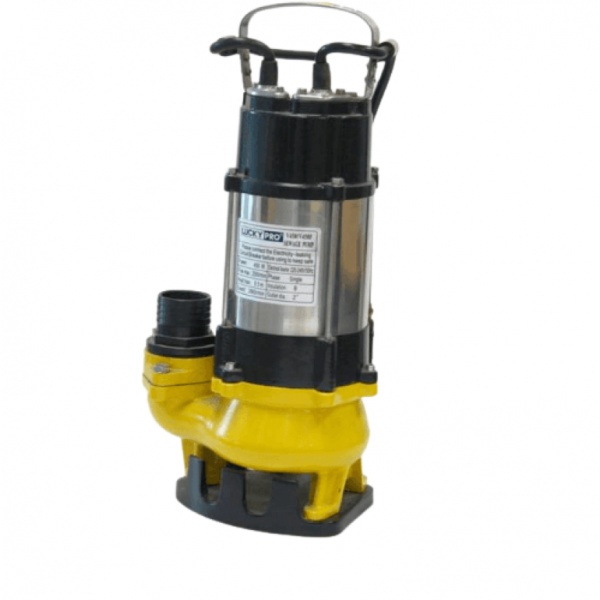 LUCKYPRO ปั๊มจุ่มน้ำเสีย ขนาด 450 วัตต์ 220 โวล์ท LP-V450 สีเหลือง