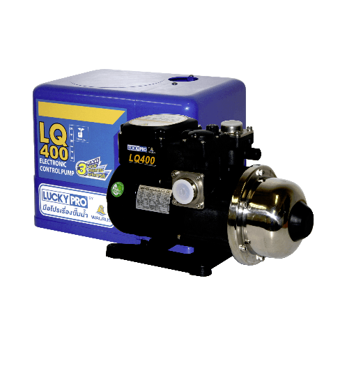 LUCKY STAR ปั๊มน้ำอัตโนมัติ 400W. LP-LQ400 ดำ-เงิน