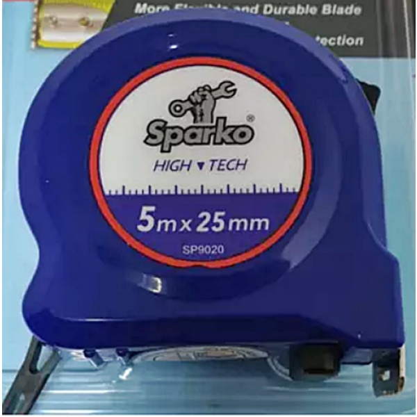 SPARKO ตลับเมตรสปาร์โก้ 5 เมตร SP9020 สีน้ำเงิน