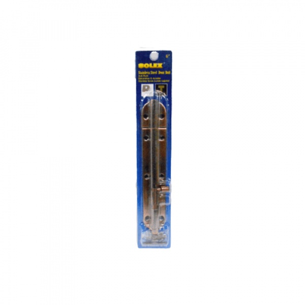 SOLEX กลอนทั่วไปสแตนเลส 6 สีทองแดงรมดำ 133004P