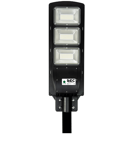 BEC โคมไฟถนน LED โซล่าร์ 90W 6000K VIENNA สีดำ