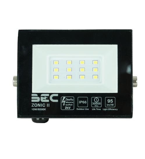 BEC ชุดโคมฟลัดไลท์ LED 10W รุ่น ZONIC II แสงเดย์ไลท์