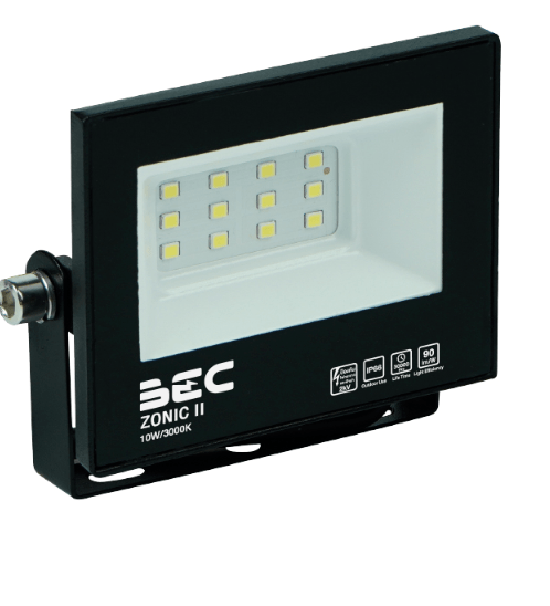 BEC โคมฉาย LED ฟลัดไลท์ 10W แสงวอร์มไวท์ ZONIC II 10W/3000K