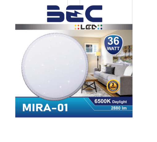 BEC โคมติดเพดาน LED 36W รุ่น MIRA01 แสงเดย์ไลท์