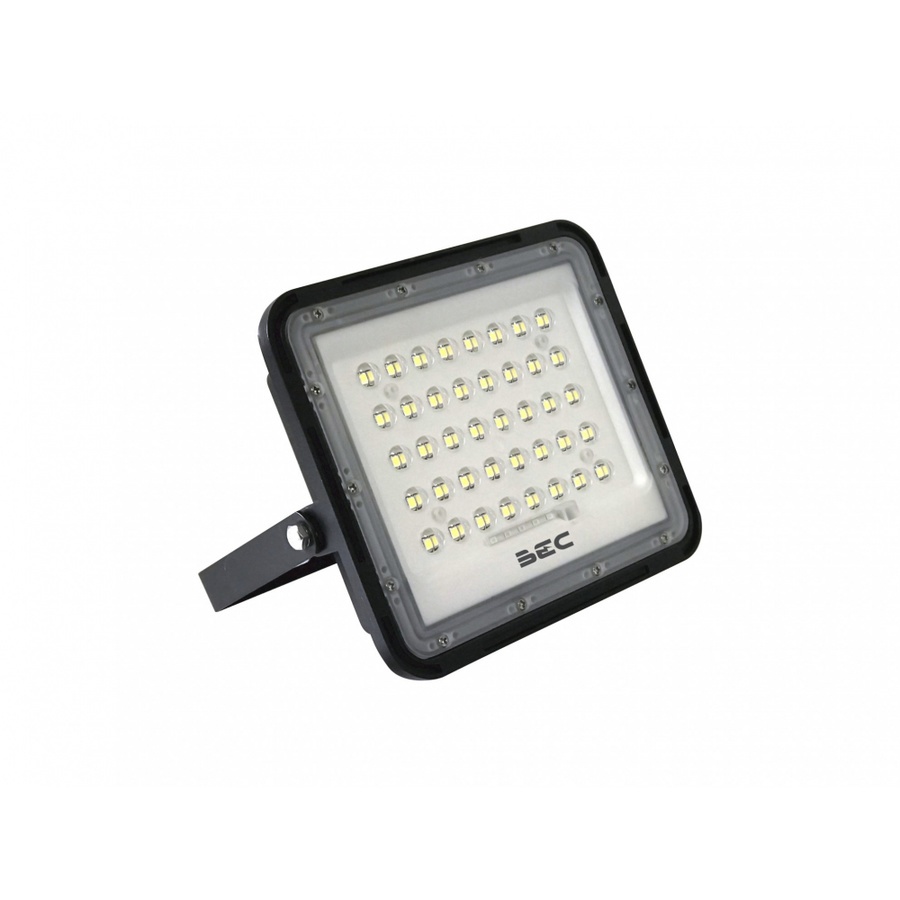 BEC โคมฟลัดไลท์ LED โซล่าร์ 60W 6500K WOODY สีดำ