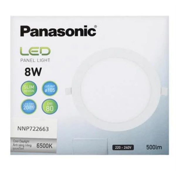 PANASONIC หลอด LED พาแนล 8 วัตต์ แบบกลม เดย์ไลท์ NNP722663