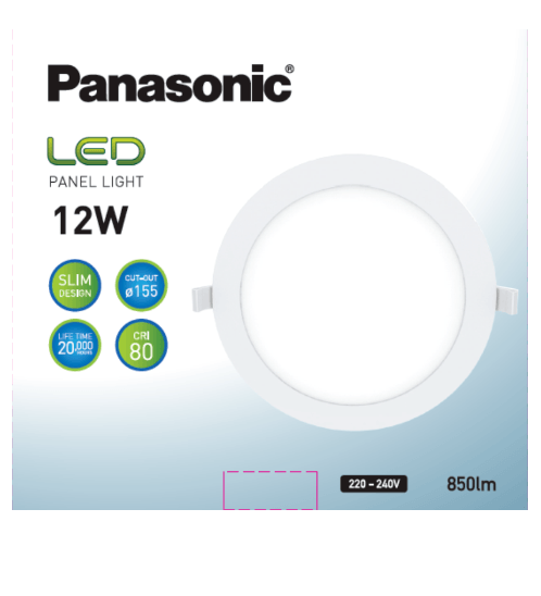 PANASONIC หลอด LED พาแนล 12 วัตต์ แบบกลม เดย์ไลท์ NNP735663