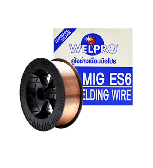 WELPRO ลวดเชื่อมมิก CO2 ER-70-S6 0.8 mm. (15 kg) WELPRO ลวดเชื่อมมิก CO2 ER-70-S6 0.8 mm. (15 kg) WELPRO สีขาว