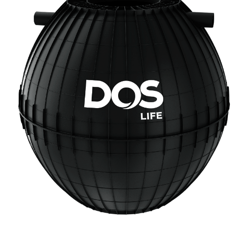 DOS ถังดักไขมันใต้ดิน 1200 L. HERO SGT สีดำ