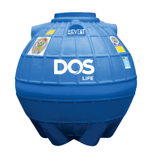 DOS ถังน้ำใต้ดิน DUT EXTRA 1200L ฟ้า
