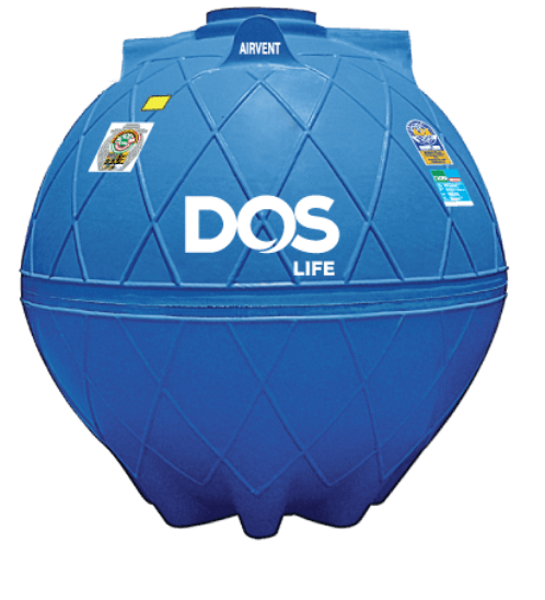 DOS ถังน้ำใต้ดิน DUT EXTRA 5000L ฟ้า