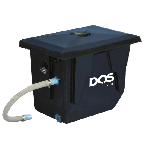 DOS ถังดักไขมันบนดิน DOS GT-01/BK-90L GREASE TRAP สีดำ