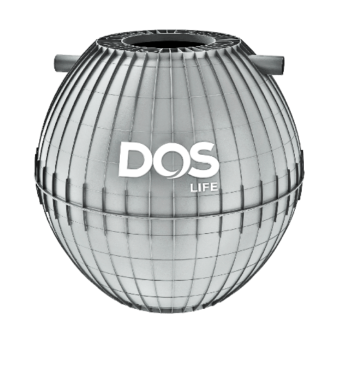 DOS ถังบำบัดน้ำเสีย 1600L รุ่น ULTRA สีเทา