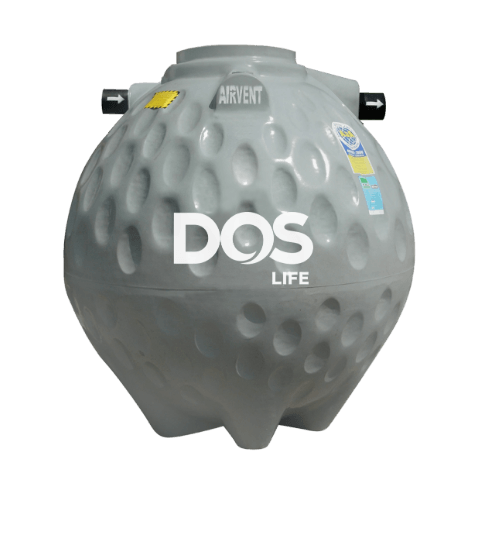 DOS ถังบำบัดน้ำเสีย 600L COMPACT สีเทา