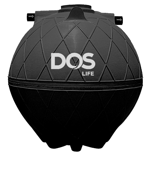 DOS ถังบำบัดน้ำเสีย 4000L รุ่น SUPER SEPT สีดำ