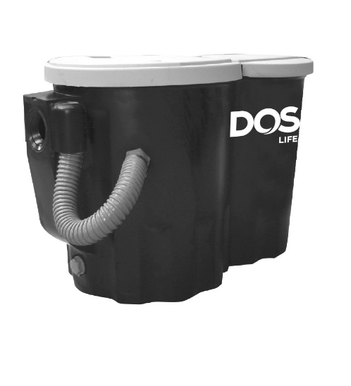 DOS ถังดักไขมันบนดิน DGT-5P สีดำ