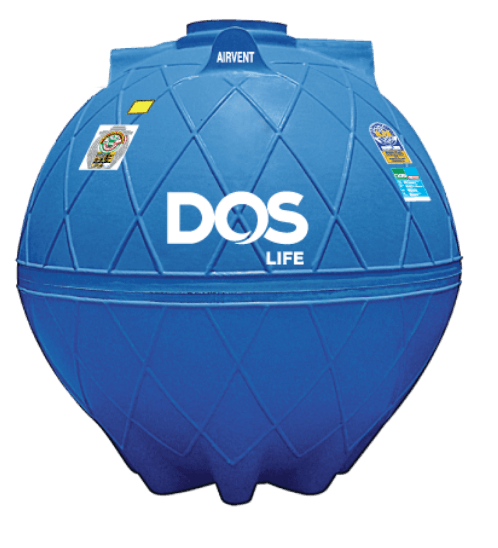 DOS ถังเก็บน้ำใต้ดิน 5000L DUT GOLD สีน้ำเงิน