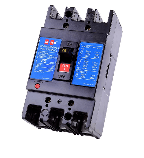 Hi-tek เซอร์กิตเบรคเกอร์ 3P HT30-CS 10A รุ่น HCMB103010 สีดำ