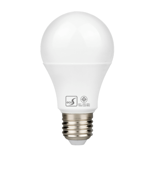 HI-TEK หลอดไฟ LED E27 8W A60 รุ่น ECO HLLE27008W แสงวอร์มไลท์