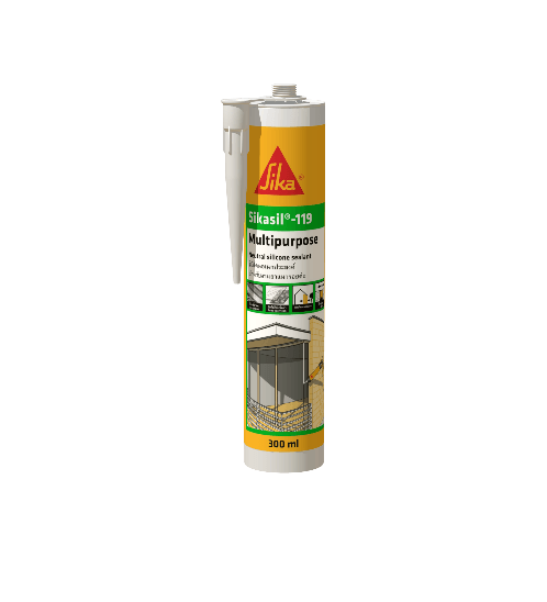 SIKA กาวซิลิโคน ขนาด 300 มล. ซิก้าซิล119 สีขาว