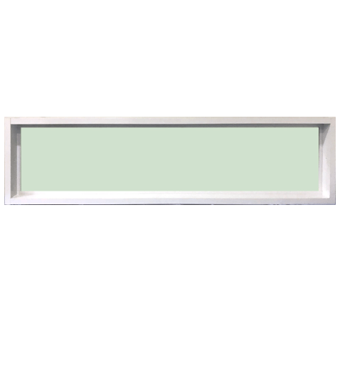 TRUSTAND (EZY WINDOW) หน้าต่างช่องแสงอะลูมิเนียมติดตาย ขนาด 150x40ซม. (Enzo) EZ-FIX0415 สีขาว