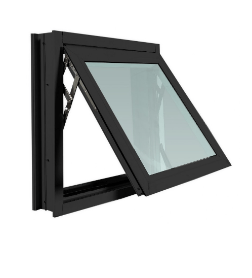 TRUSTAND (EZY WINDOW) หน้าต่างอะลูมิเนียมบานกระทุ้งพร้อมมุ้งลวด ขนาด 80x50ซม. (ENZO) null