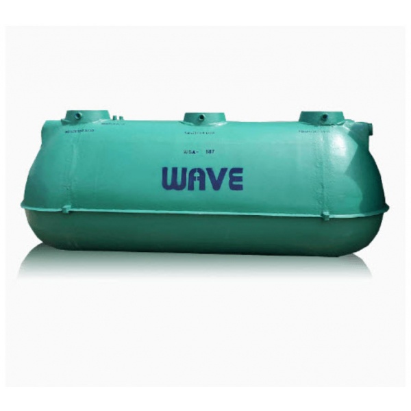 WAVE ถังบำบัดน้ำเสียไฟเบอร์กลาส ขนาด 5300ลิตร WSA-363 สีเขียว
