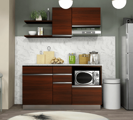 KITZCHO ชุดครัวสำเร็จรูป KEM-ZER-C-FT-0D164-TK สีสัก